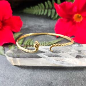 🦋LAST🦋 NWT Tramps+Thieves 24k Gold Plated Serpent Cuff